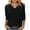 Black, variant on Mgmyaa Womens 3/4 Length Sleeve Tops 2025 Summer V Neck Tee Shirts Dressy Casual Work Tunic Blouses Spring Clothes