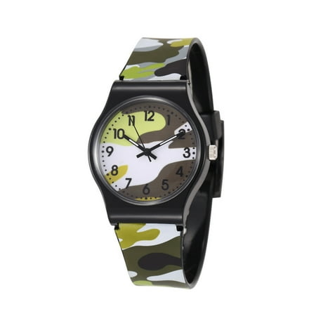 

1 Pc Durable Children Watch Practical Kids Watch Camouflage Design Watch