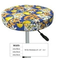 thumbnail image 4 of Kll Sicilian Style Round Bar Chair Cushion Cover 13 Inch,Bar Stool Protector With Elastic, Soft Washable, 4 of 7