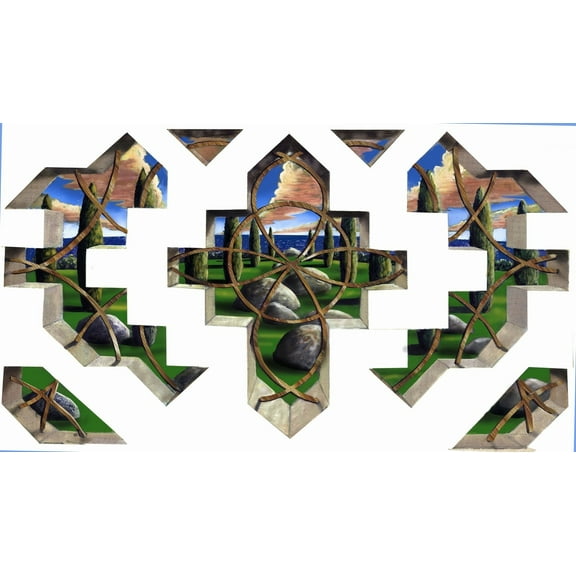 Wall-Ahhh!™ 3D Architectiral Wall Mural 'Estate"