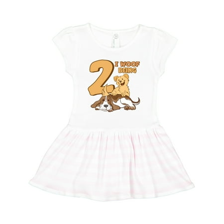 

Inktastic 2 Year Old Cute Playful Doggies Gift Toddler Girl Dress