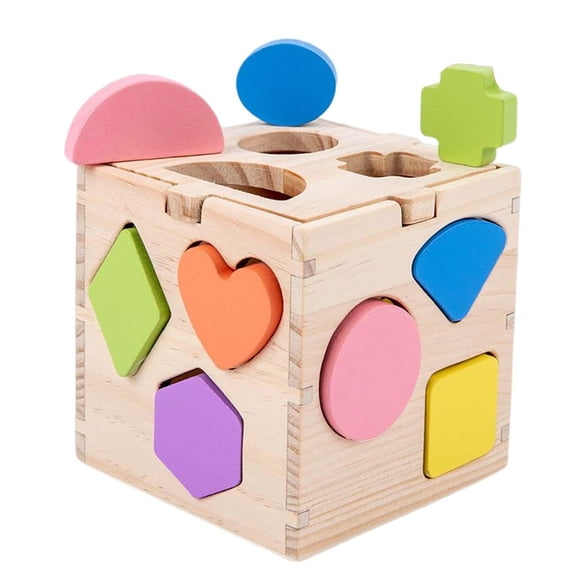 Yinanstore Wooden Building Blocks Early Educational Toys Intelligence Toy for Children Girls Birthday Gifts , B