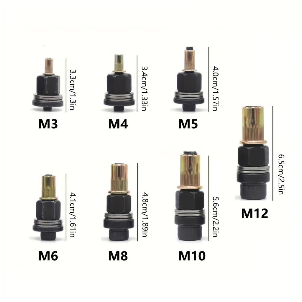 Giaone 77PCS High Strength Carbon Steel Rivet Nut Set Easy to Carry Store Efficiently