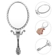thumbnail image 2 of KAKOWELY makeup mirror Retro Handheld Compact Mirror Metal Makeup Mirror with Handle for Home Travel7.09"X2.95"X0.2", 2 of 4