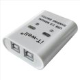 thumbnail image 2 of 2X USB Dispositivo para Compartir Impresora, Dispositivo para Compartir Impresora 2 En 1, Convertidor de Concentrador Divisor de Conmutación Kvm Manual de 2 Puertos, Blanco, 2 of 5