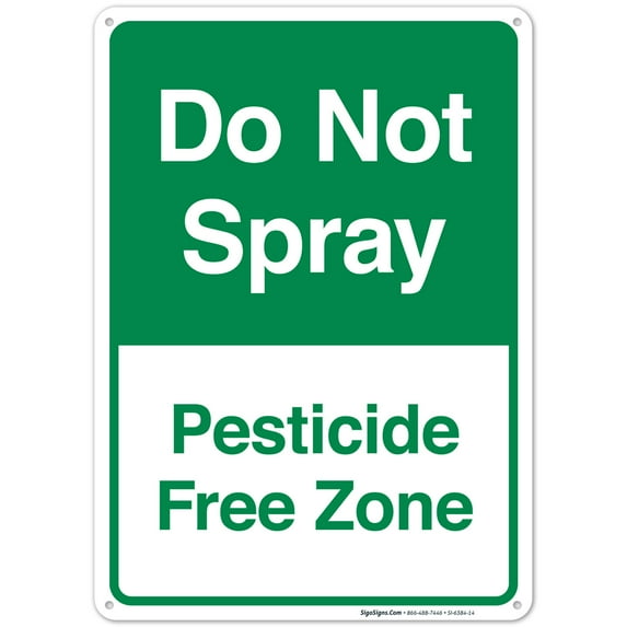 Do Not Spray Sign,