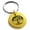 Gold, variant on Stainless Steel Tree of Life Engraved Small Medallion Circle Charm Keychain Keyring