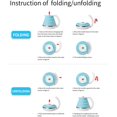 thumbnail image 7 of Ultrathin Silicone Travel Foldable Electric Kettle Variable Temperature Control with Travel Bag, Dual Voltage & Auto Shut off & Boil Dry Protection & Keep Warm, 555ML 100-240V US Plug, 7 of 7