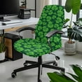 thumbnail image 2 of Xoenoiee Shamrock Pattern Office Chair Covers, Stretch Computer Chair Cover St. Patrick's Day Decoration Universal Boss Chair Covers Modern Simplism Style High Back Chair Slipcover, S, 2 of 6