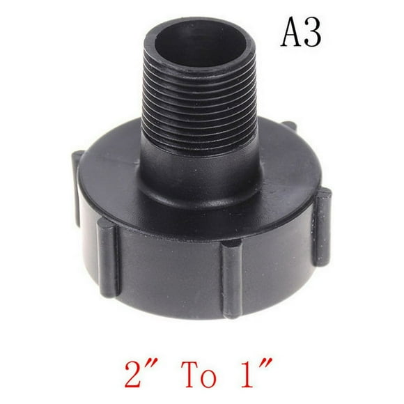 IBC Tote Tank Drain Adapter Coarse Thread 2” To 1/2” 3/4” Garden Hose