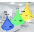 thumbnail image 3 of 5-Piece Plastic Funnel Set for Kitchen, Spices, Powders, Oils & Cosmetics - Mini to Large Sizes for Precise Liquid Transfer & Easy Pouring, 3 of 8