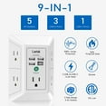 thumbnail image 2 of Lvetek 5-Outlet 4 USB Port 1680J Surge Protector, 2 of 5