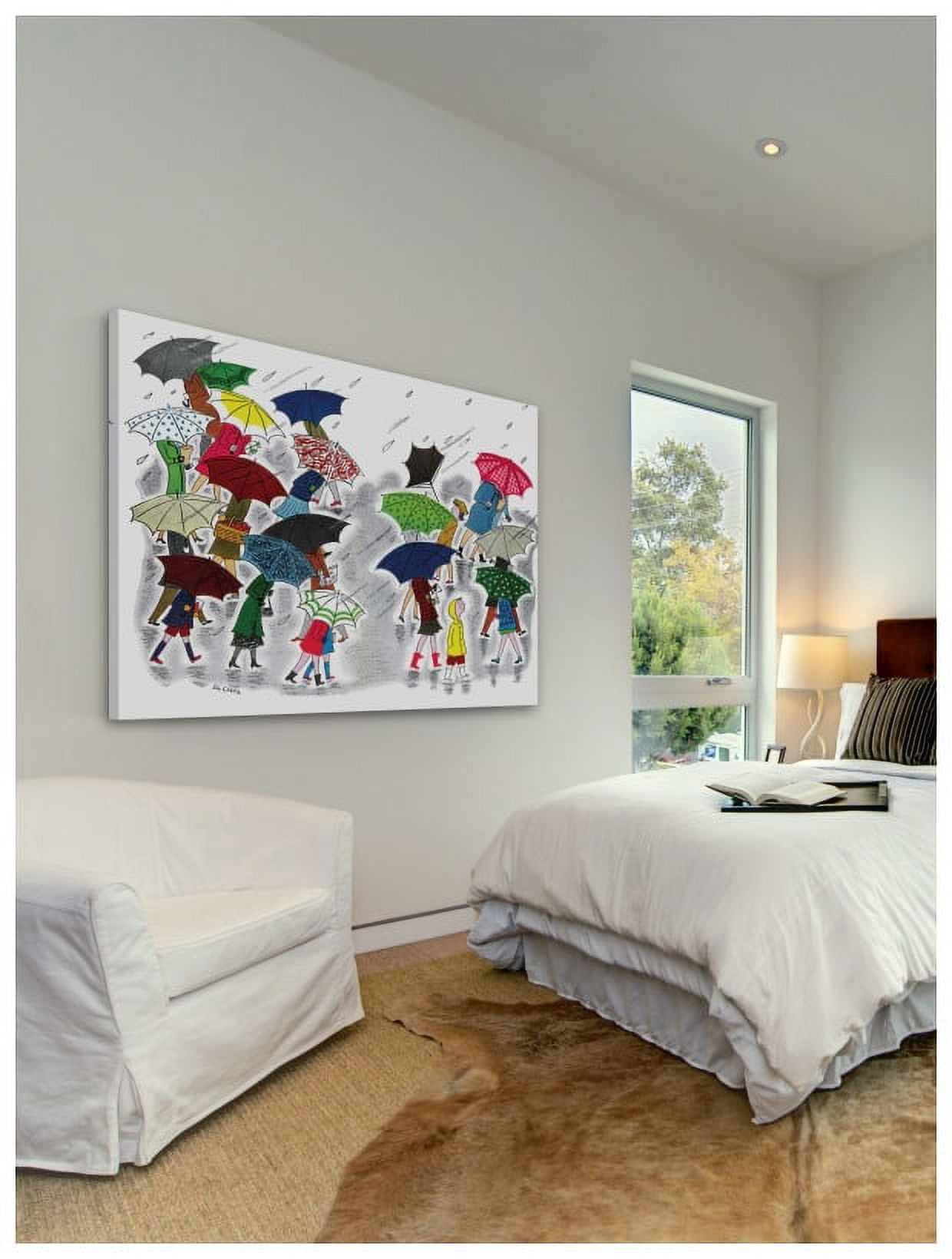 Marmont Hill "Rainy Day" by Curtis Painting Print on Canvas