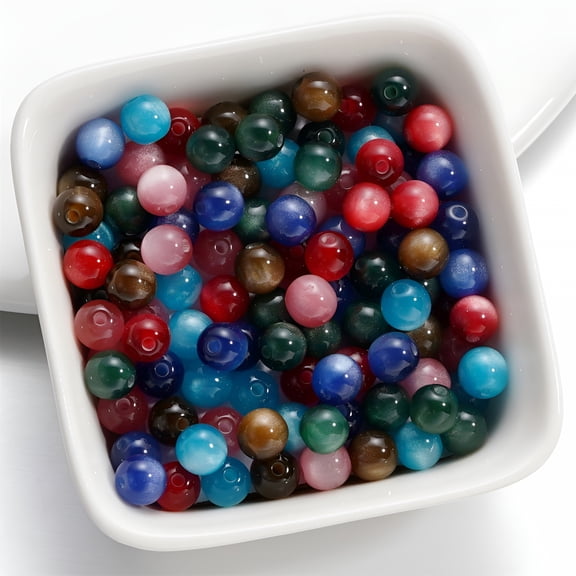 DESIGNICE 2026 New 100 Pcs Silicone Beads,6Mm Silicone Beads Bulk for Keychain Making Silicone Rubber Focal Beads for Pens Keychain Beadable Pen Beads for Necklace Jewelry Bracelets Diy Crafts Making