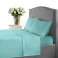 thumbnail image 5 of Milan Collection 1000 Thread Count 100% Cotton Deep Pocket Sheet Set (King, Aqua), 5 of 5