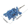 thumbnail image 3 of Blue Artificial Flowers, Plastic Fake Floral Stems, Realistic Home Decoration, Colorfast Waterproof Display, Indoor Office Decor, Long-Lasting Fake Blooms, 3 of 6