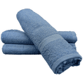 thumbnail image 3 of 3 Count 100% Cotton Beach Pool Spa Towels | Solid Blue | 36" x 68", 3 of 4