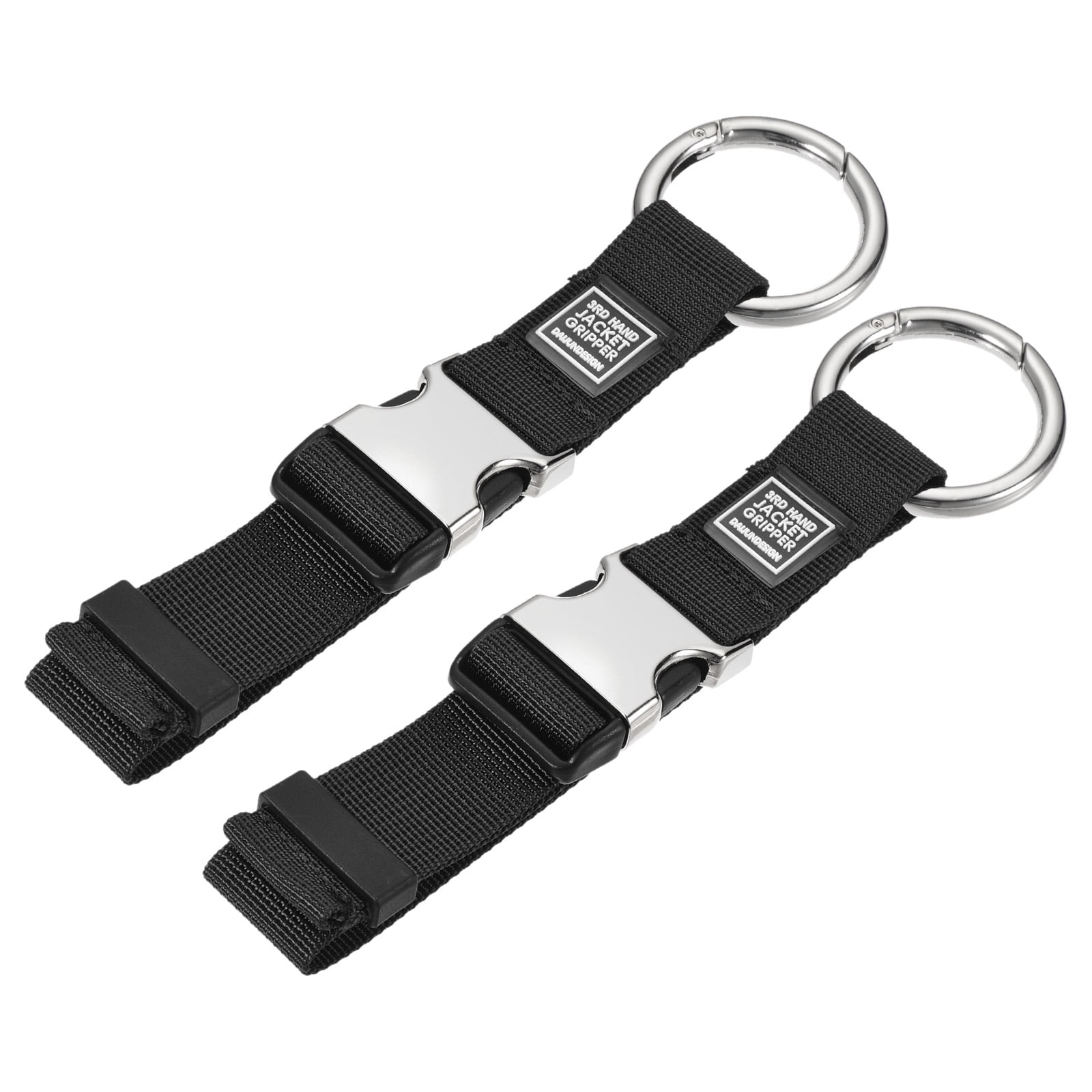 Uxcell Jacket Gripper Holder Suitcase Belt Luggage Straps, Black 2 Pack