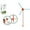 As shown, variant on Windmill Water Sprinkler for Kids Summer Toys, 360° Rotating Splash Water Toys Outdoor Play, Backyard Lawn Sprinkler Water Play for Toddlers Pets Family, crazy daisy sprinkler