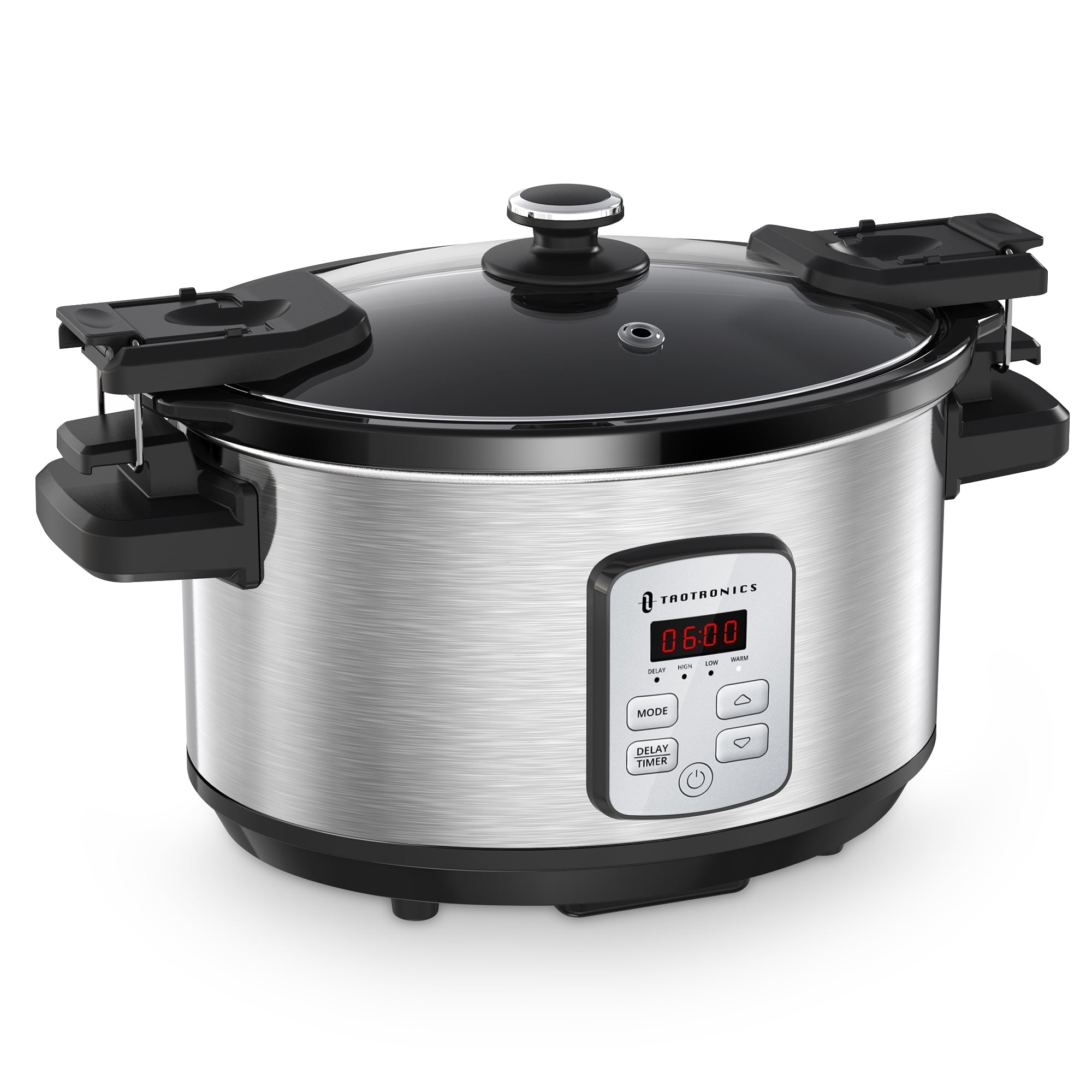 TaoTronics Slow Cooker, 6 Quart Portable Programmable Slow Cooker with