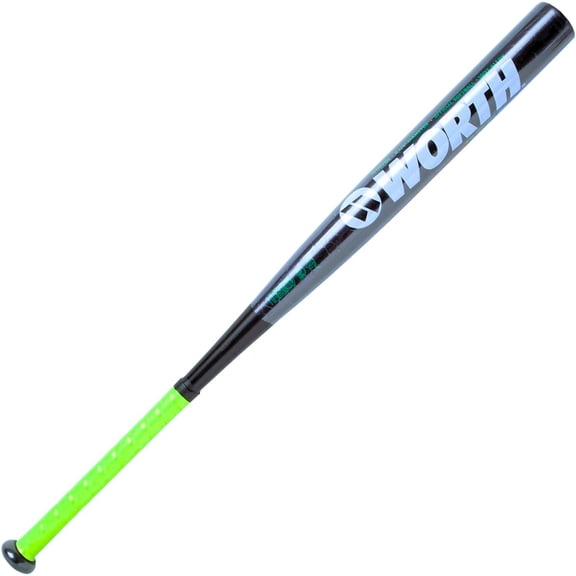 Worth Mayhem -3-26 One-Piece Alloy -8 Slowpitch Softball Bat, 34"/26 oz
