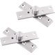 thumbnail image 1 of 2 bisagras de pivote de eje central de puerta oculta de rotación de acero inoxidable, bisagra de puerta giratoria oculta resistente con tornillos de fijación (3 x 0,7 pulgadas), 1 of 5