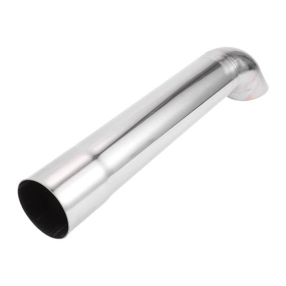 Unique Bargains 2.01" Inlet T304 Stainless Steel Turn Down Exhaust Tip 405mm Long Silver Tone