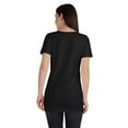thumbnail image 4 of Inkmeso Long Length Notch Neck Top For Women Basic Cotton Tee Shirt w/ Pocket Patch Legging Top, 4 of 7