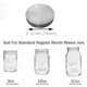 thumbnail image 2 of 12-Pack Stainless Steel Mason Jar Lids with Silicone Seals for Regular Mouth, 2 of 4