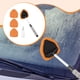 thumbnail image 5 of Herramienta de limpieza de parabrisas de coche reutilizable con botella de spray Limpiador de ventanas de coche almohadilla naranja, 5 of 7