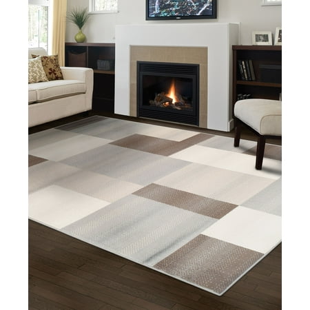 Impressions Duff Indoor Modern Geometric Block Runner Rugs or Area Rug