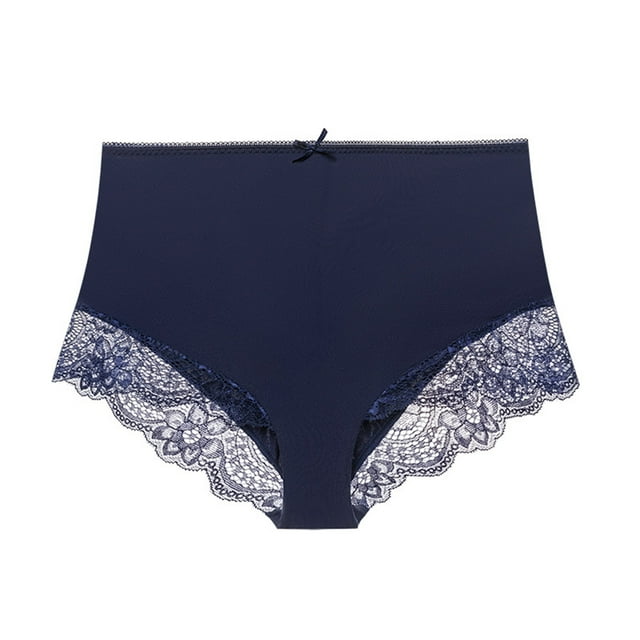 PMVFHDE Women High Waisted Soft Silk Underwear Plus Size Full Coverage Briefs Soft Stretch Comfortable Solid Color Panties Plus Size Underwear For Women