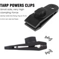 thumbnail image 1 of Paquete de 10 clips de lona resistentes para toldos, camping al aire libre, toldos de caravana, cubiertas de coche, cubiertas de piscina (negro) XianweiShao 8390615603799, 1 of 1
