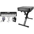 thumbnail image 1 of Teclado Casio de 61 teclas con soporte, auriculares y banco negro, 1 of 7