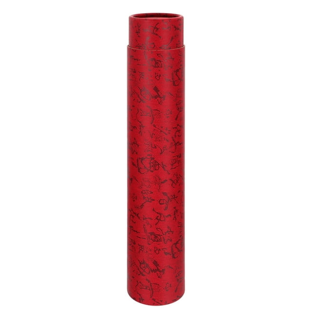 SHISUYAN Red Artwork Storage Tube for Documents and Blueprints Protects Paper Rolls Maps Large Images 12"x48"