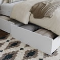 thumbnail image 4 of AFI Urban Queen King Solid Wood Bed Drawer in White (Set of 2), 4 of 15
