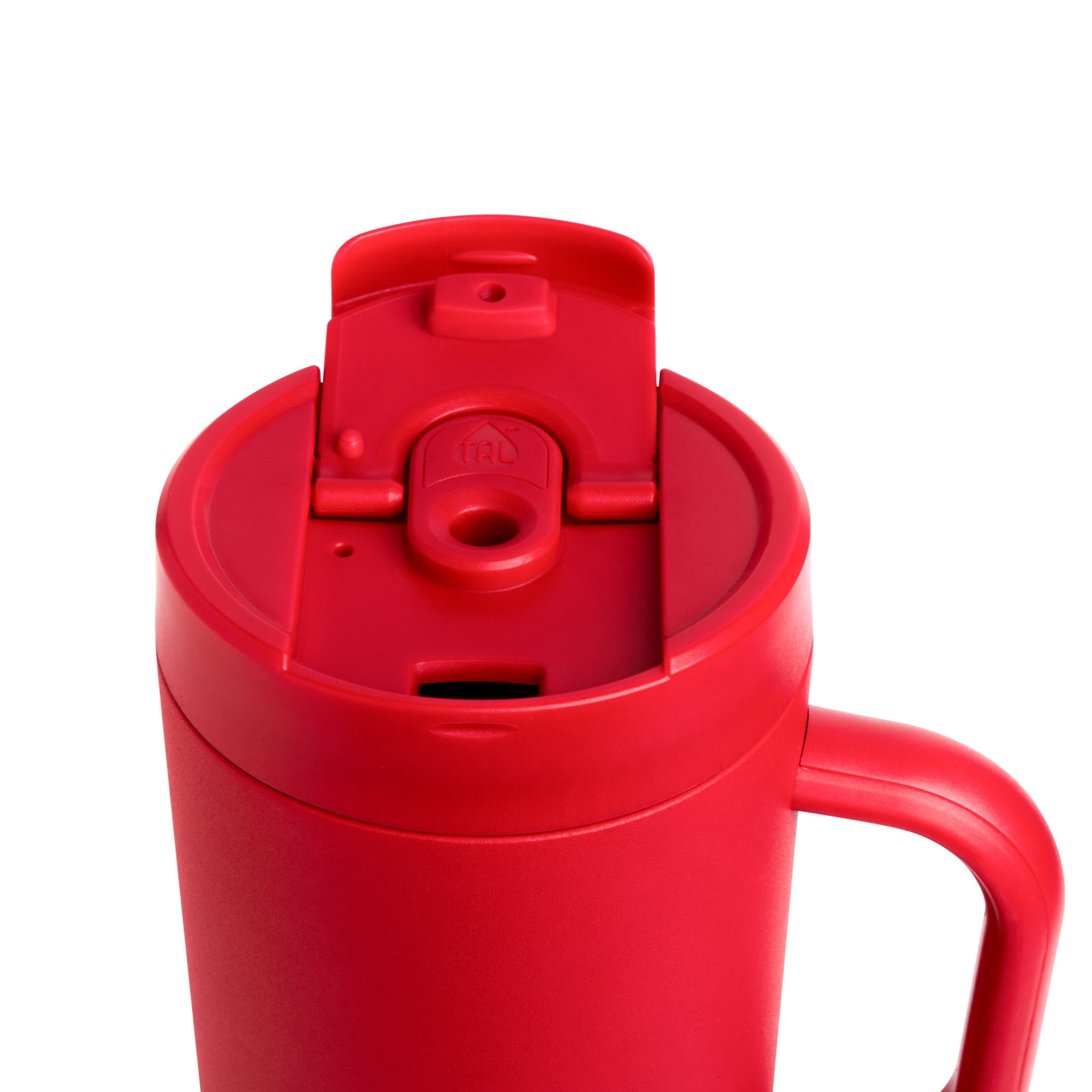 TAL Stainless Steel Hudson Tumbler with Straw 40 fl oz, Red