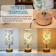 thumbnail image 3 of Touch Control Table Lamp with LED Bulb Bedside Lamp for Bedroom Living Room Cute White Cat Pattern, 3 of 8