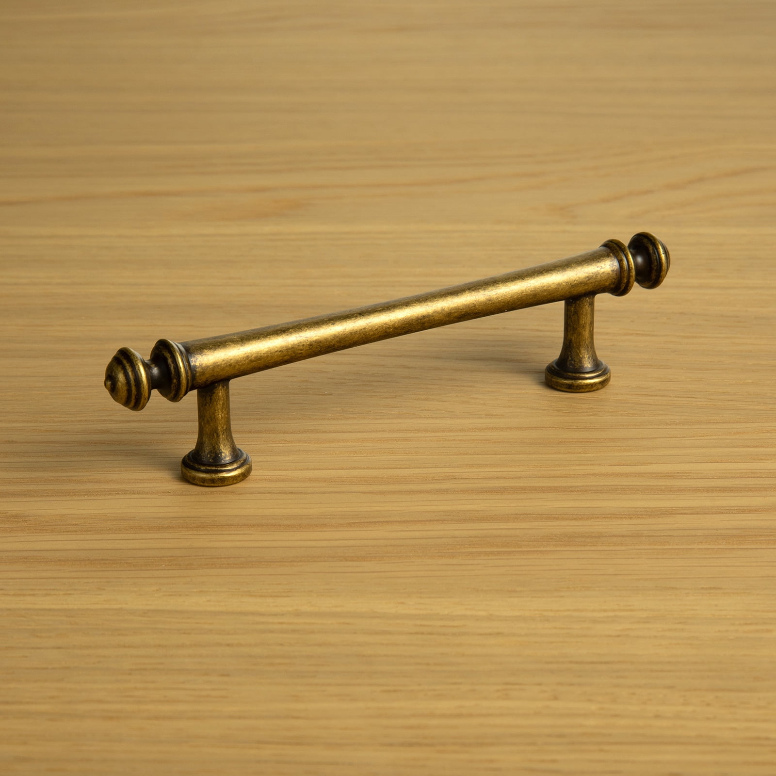Goo-Ki 5"(128mm) Hole Center Antique Brass Kitchen Cabinet Handles, Closet Classic Zinc Alloy Cabinet Pulls Dresser Handles for Bedroom,Drawer,Cupboard & Wardrobe, 6 Pack