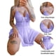thumbnail image 3 of Camisón De Encaje Para Mujer Con Cuello En V Sexy Y Tirantes De Espagueti, 3 of 4
