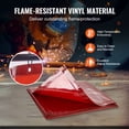 thumbnail image 4 of VEVOR Welding Screen with Frame, 6' x 6' Welding Curtain Screen, Flame-Resistant Vinyl Welding Protection Screen on 4 Swivel Wheels (2 Lockable), Moveable & Professional for Workshop/Industrial,Red, 4 of 9