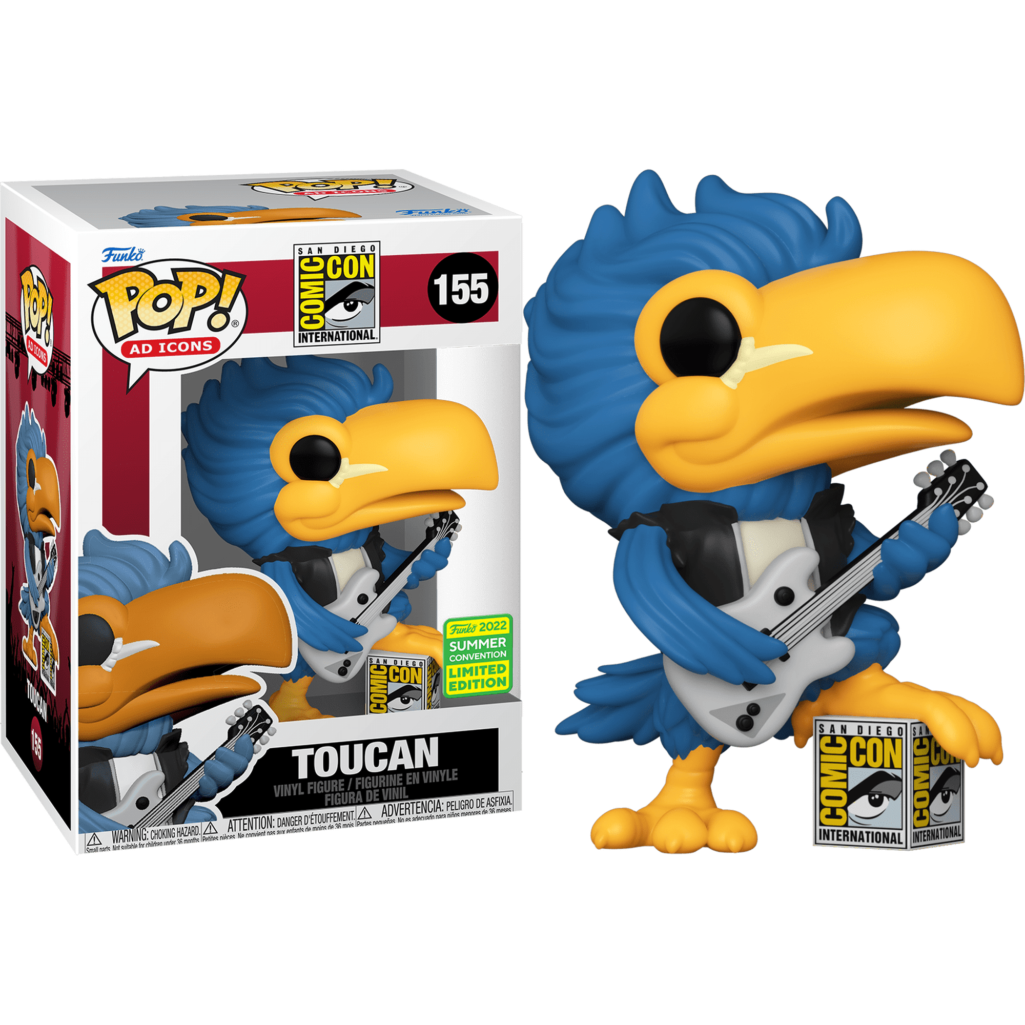 155 Toucan (Rocker) SDCC - Ad Icons - Con 2022 Funko POP