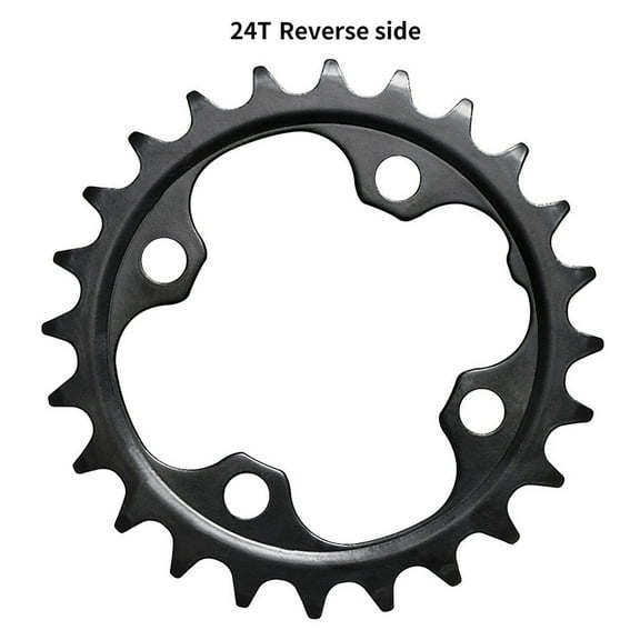 Narrow Wide Bike Mtb Chainring Single Tooth Chain Ring Easy To Install Chainring For 104Bcd Mtb With 22T/24T Options 22T