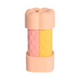 thumbnail image 4 of 4 botellas de viaje 1, recipientes de loción vacíos para acondicionador en crema Rosa, 4 of 8