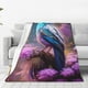 thumbnail image 1 of Balery Beautiful Flower Blue Bird Manta de Felpa Suave y Acogedora – Cobija de Franela Aterciopelada para Cama, Lavable y Cálida para Sofá, Mascotas, Transpirable-50"x40", 1 of 7