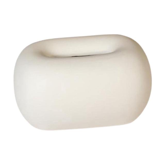 Caja de Pañuelos de Cerámica, Caja para Toallas de Papel, Moderna Y Novedosa Decoración de Mesa, Dispensador de Pañuelos para Oficina, Baño, Lavanderí blanco