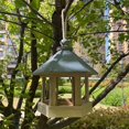 thumbnail image 3 of Rustic Wooden Bird Feeder - Attractive Hummingbird & Parrot Retreat - Secure Birdseed Storage for Outdoor Garden Decor - Durable Hanging Box with Farm, 3 of 5