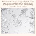 thumbnail image 3 of Uxcell Silver Table Runner 11" x 360", Metallic Foil Thin Mesh, 3 of 5