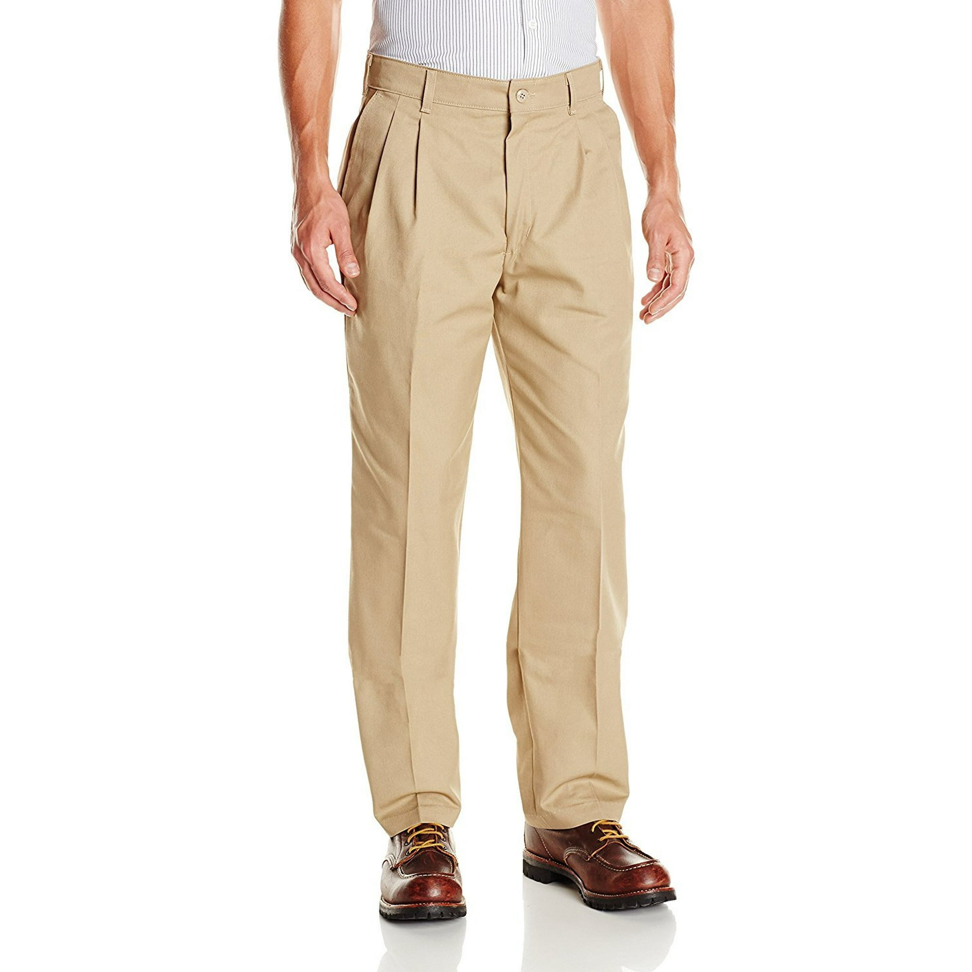 Red kap pleated work pants deals