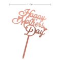 thumbnail image 1 of 2023 Happy Mothers Day Cake Topper Gold Red Tulip Acrylic MOM Birthday Party Cake Toppers Dessert Decoration Mother's Day Gifts Gao Jinjia LED, 1 of 2